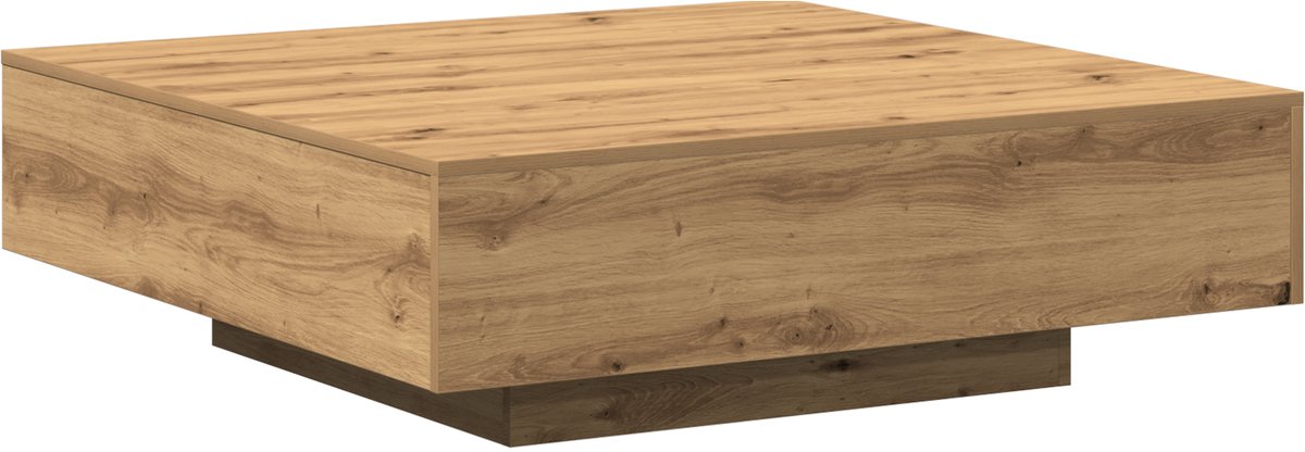 vidaXL Salontafel - Artisan - Eiken - 100 - x - 100 - x - 31 - cm