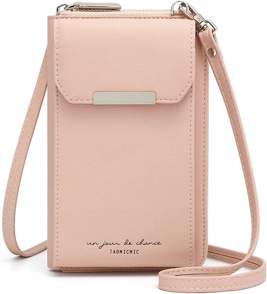 Sac à bandoulière pour téléphone portable pour femme | Portefeuille multifonctionnel en Cuir PU