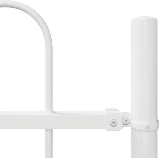vidaXL - Clôture de jardin - Wit - 1,7 x 0,8 m - Acier thermolaqué