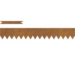 vidaXL - Grasafscherming - 30 - st - 100 - x - 0,05 - x - 15 - cm - Roestig
