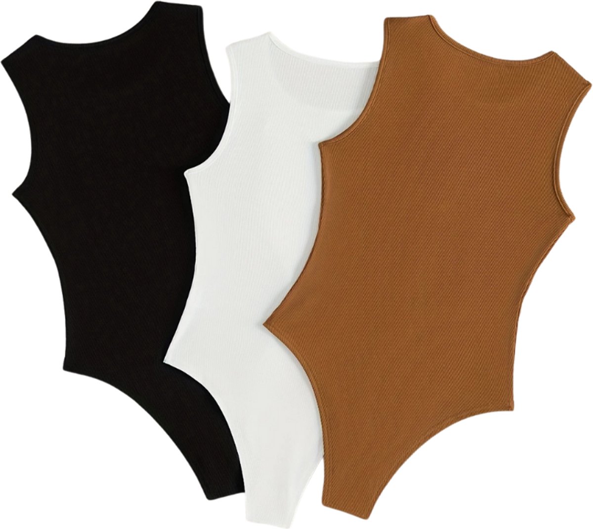 Livano Bodysuit Dames - Jumpsuit - Corrigerend Ondergoed - Body plunge - Lingerie - Setje Vrouwen - 3 Pcs - Gemengd - Maat XL