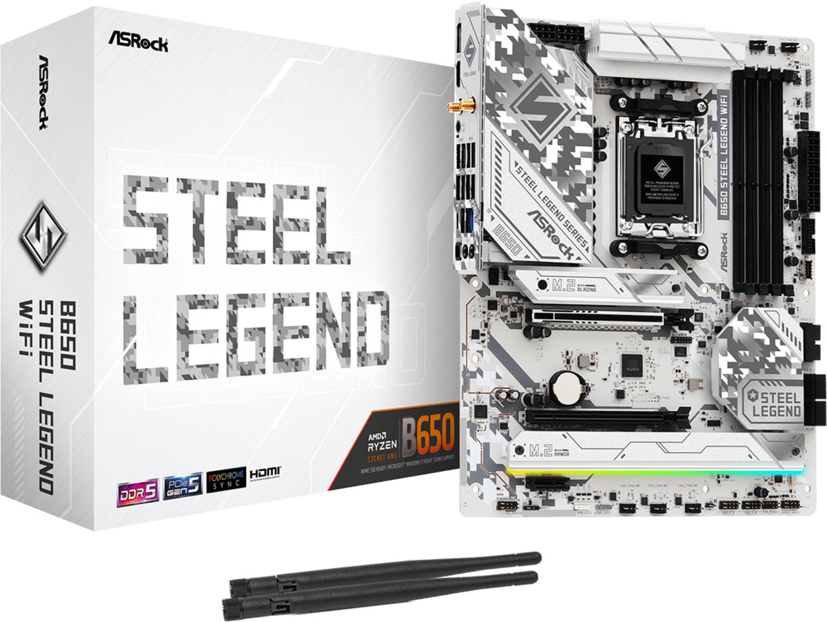 Moederbord AMD Asrock B650 STEEL LEGEND WIFI
