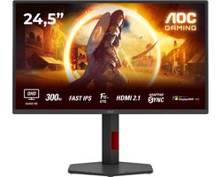 AOC G4 Q25G4SR - Quad HD E-sports Gaming Monitor - HDMI 2.1 - HDR400 - 300Hz - 25 inch