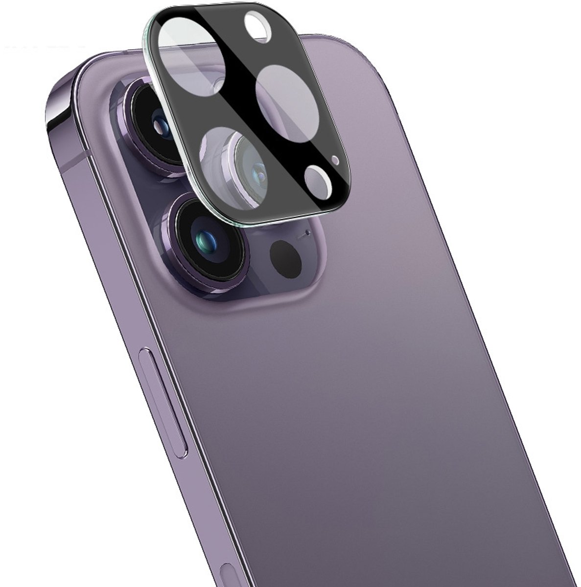Solidenz Camera Protector - Geschikt voor Apple iPhone 14 Pro / 14 Pro Max - Zwart