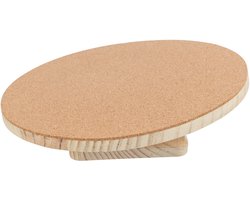 Trixie - Knaagdier Speelgoed - Loopschijf Degoes/Grote Hamsters - Hout/Kurk - 30 cm