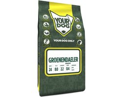 Hondenvoer Yourdog Groenendaeler Senior - Buffel en Kippenvlees - 3kg, Rijk aan Groenten en Fruit