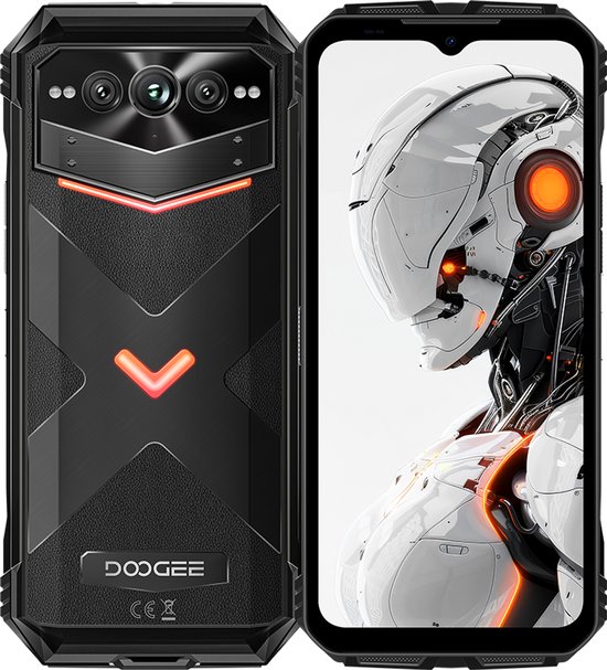 Doogee Fire 6 MAX NL – 6.72inch – Robuuste Smartphone – 5G – 20GB RAM – 256GB ROM – 50MP AI-8MP ultra-groothoek – 20800mAh – Android 14.0 - Zwart