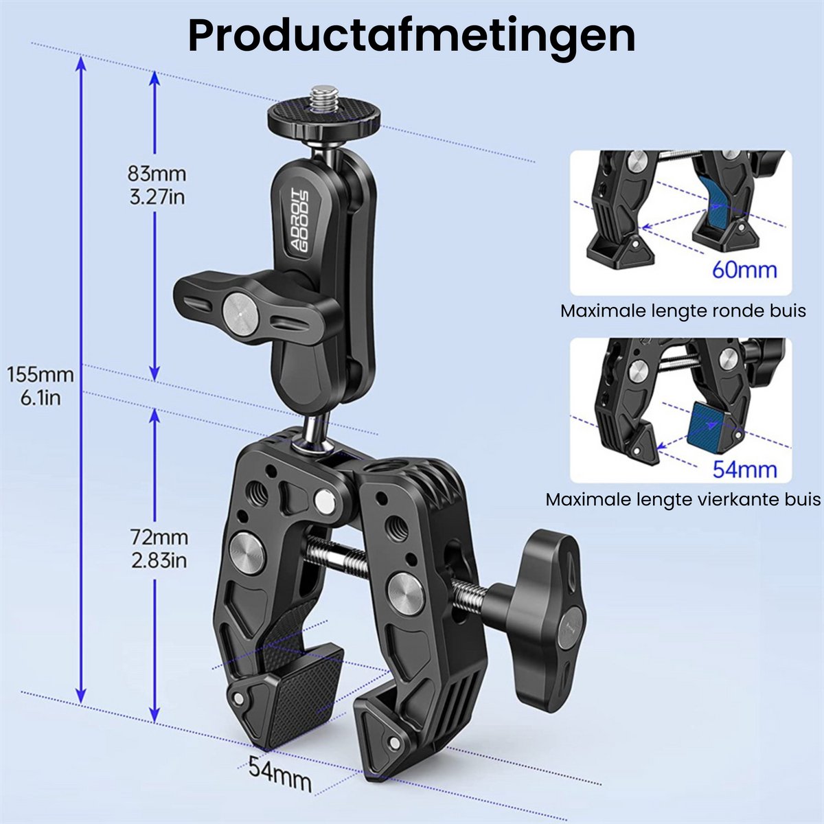 AdroitGoods Super Clamp Cameraklem thumbnail 4