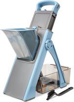 Mandoline Groentesnijder Veg Chopper - 4 Snijmodi - Instelbare Diktes Snijmachine Dobbelsteen Hakmolen Julienne Chip Groenten Aardappelen Wortel Tomaat Komkommer Tomaten Spiraal