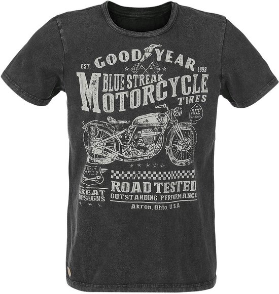 Goodyear Shelburne T-shirt noir L - Katoen - Motard, Rock wear, Rockabilly, Street wear