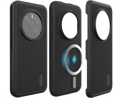 Geschikt voor Honor Magic 7 Pro 5G - Militaire kwaliteit - Geschikt voor Mag - Dubbellaags - Schokbestendig - Back Cover Hoesje - Zwart