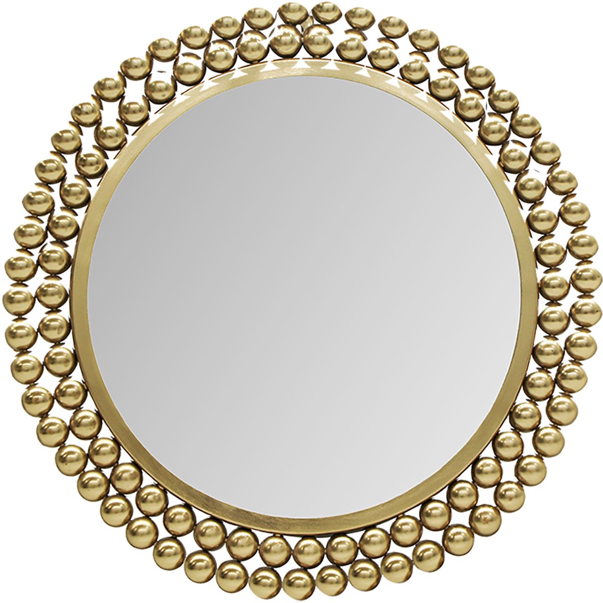 Spiegel - Wandspiegel - Torna Alia - Decoratieve Spiegel - 46cm - Rond - Goud - Metaal