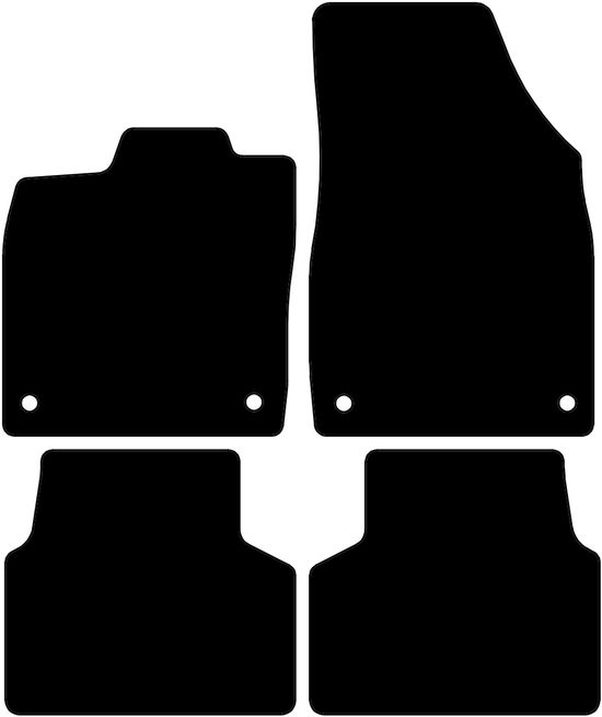 Tapis de voiture en caoutchouc sur mesure pour Cupra Born - Année de construction: 2021 - présent - Ajustement d'origine - 4 pièces