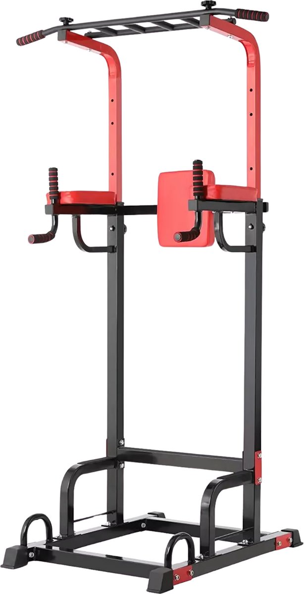 Fitness power tower - Pull up station - Krachtstation rack - Pull up bar - Thuis - DIps