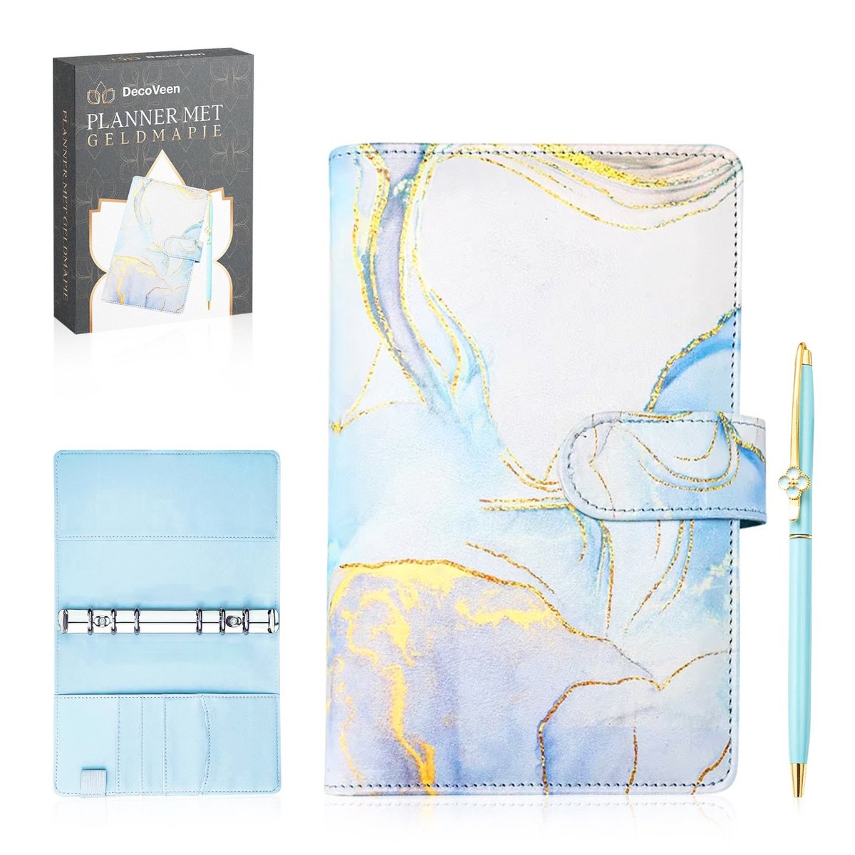 DecoVeen® Budgetteren met Geldmapjes - Huishoudboekje – Budget Binder – Budgetplanner Invulboekjes - Kasboek Huishoudboek – Uitgaven Boekje - Invulboekjes - Kasboek - Budgetteren - Inclusief Gratis Pen