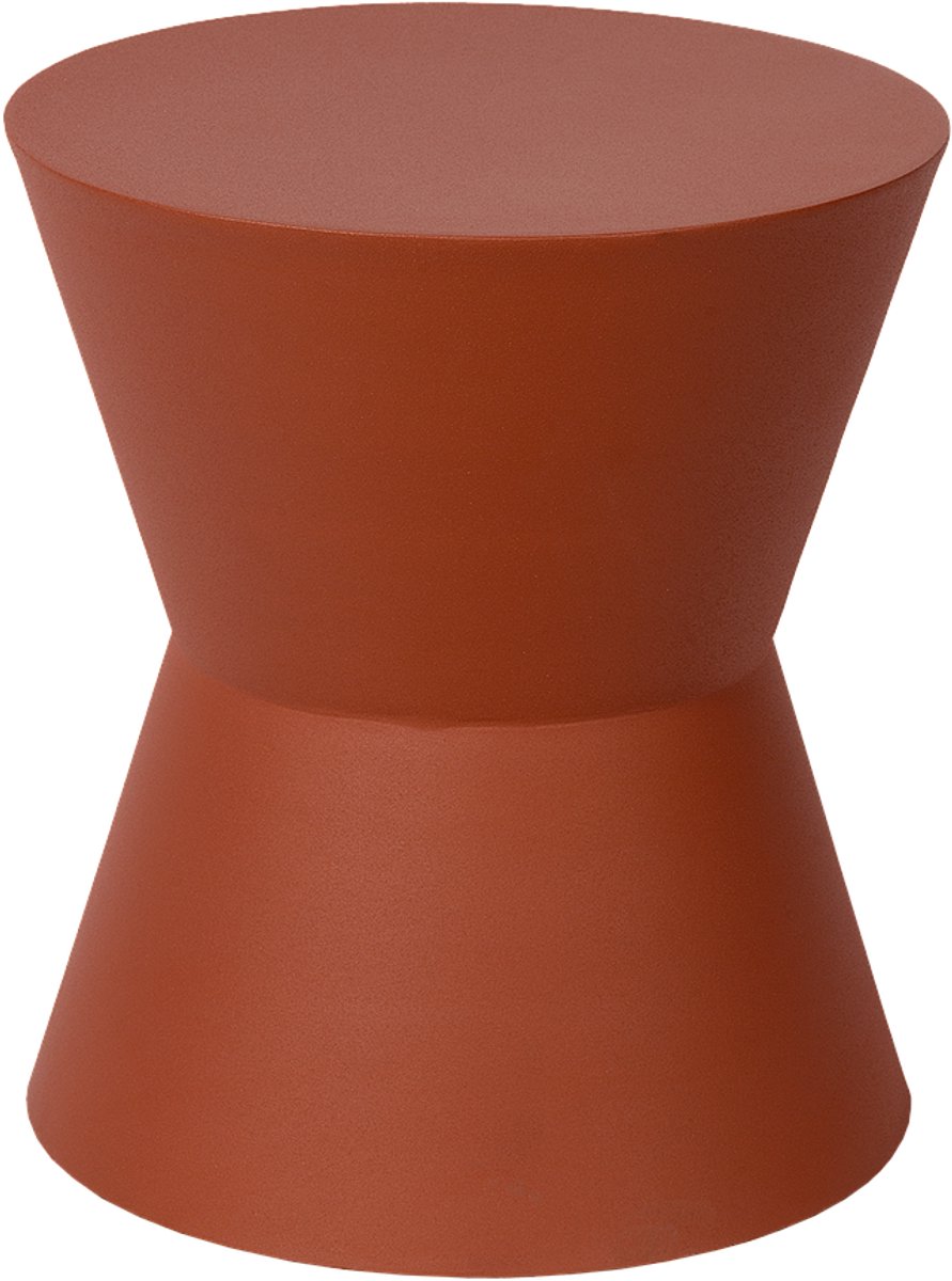 Atmooz Amante Bijzettafel – Ø41 x H45 cm – Roestbruin – Metaal – Industrieel Salontafel
