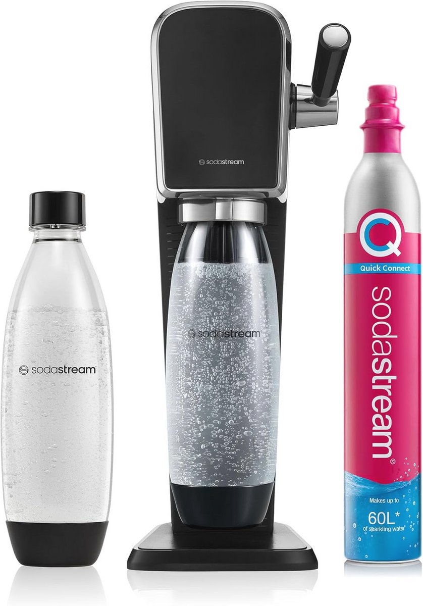 Zelf Bruisend Water Maken - Handmatig Bruiswatertoestel met Luxe Design en Herbruikbare Fles