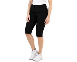 Sjeng Sports MATCH Capri Broek Dames Zwart Stretch Comfortabele Pasvorm voor Sport en Vrije Tijd