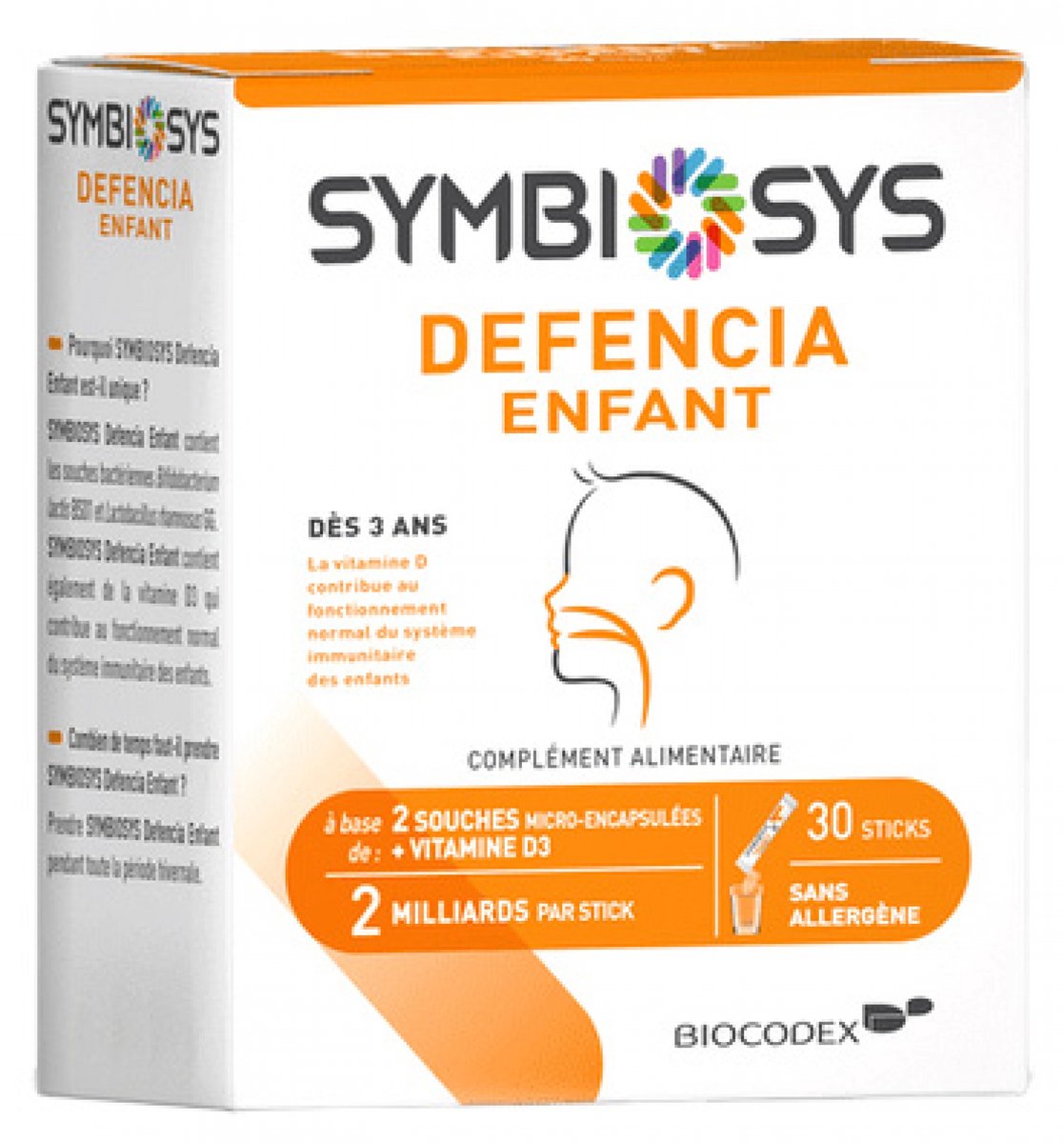 Biocodex Symbiosys Defencia Kind 30 Sticks
