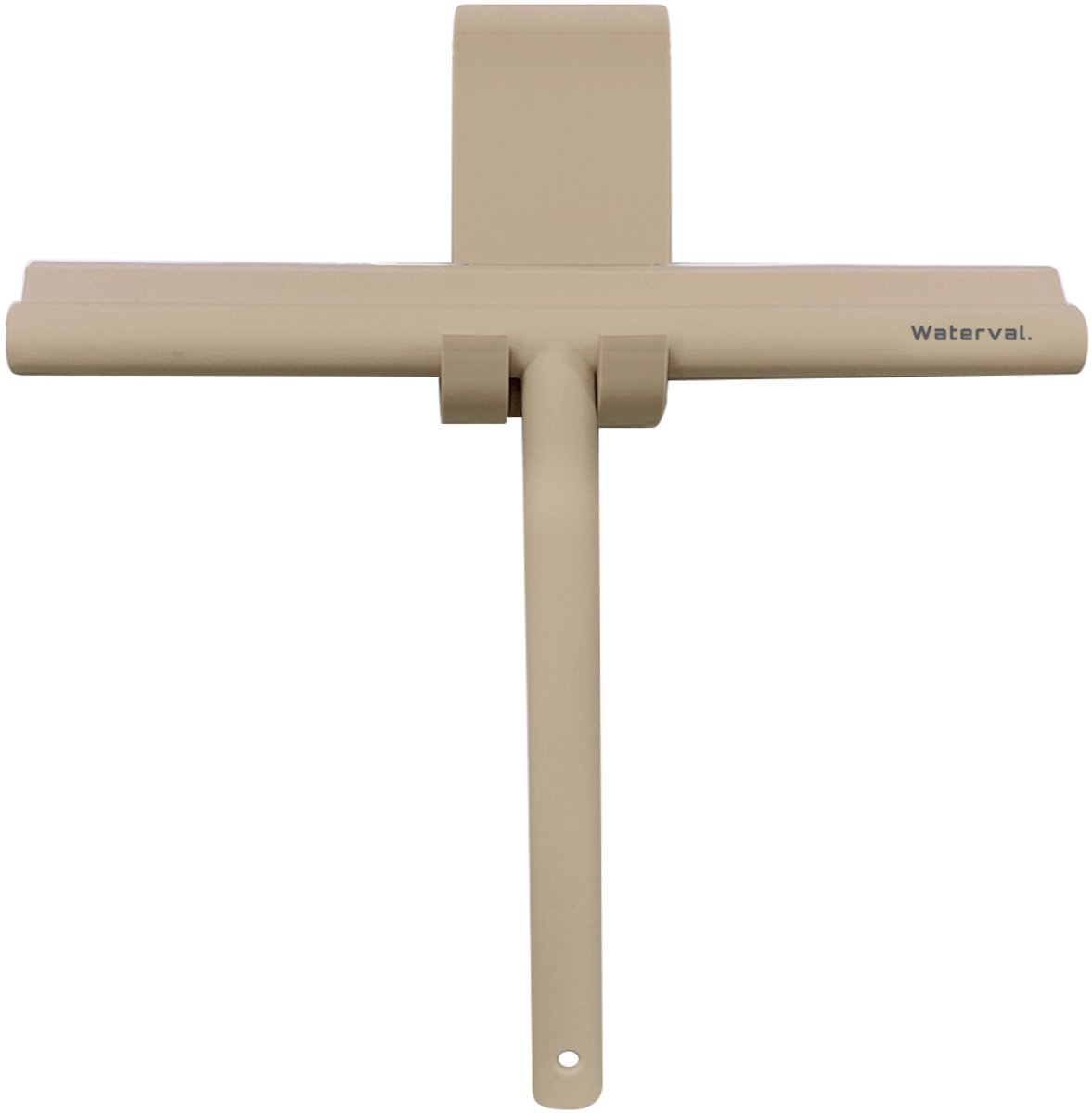 Waterval Douchewisser 24cm – Siliconen Trekker voor Douchewand & Badkamer – Taupe / Abrikoos Tint