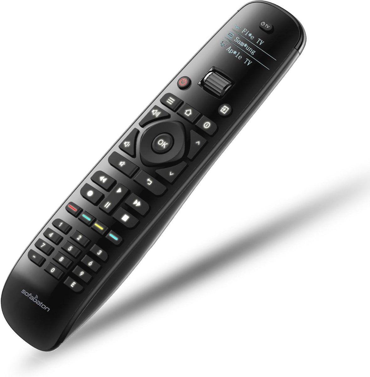 Universele afstandsbediening met app en verlichtingsknop voor tv en meer