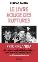 Boekcover met tekst "Le Livre Rouge des Ruptures" en zwart-witfoto van drie personen. PRIX FINLANDIA.