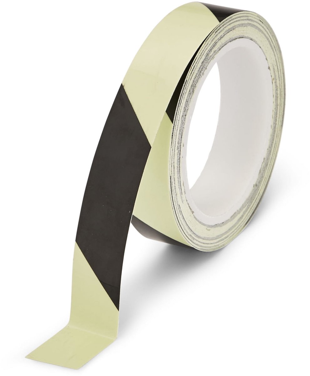 Heskins - Fotoluminescente Waarschuwingstape - 25mm - 10m - Zwart/Groen