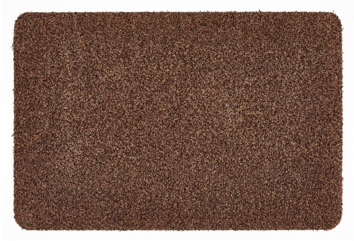 Ibenzoa Absorberende Vuilvangmat van Katoen met Antislip en Wasbare Eigenschappen voor Binnen en Overdekte Buitenruimtes bruin