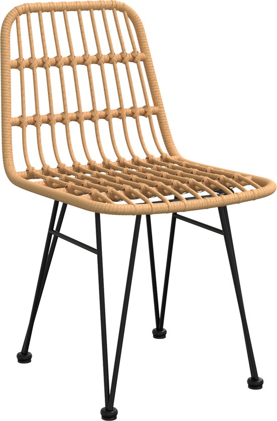 vidaXL - 9-delige - Set - voor - in - de - Tuin - met - Eettafel - in - Bruin - Poly - Rattan