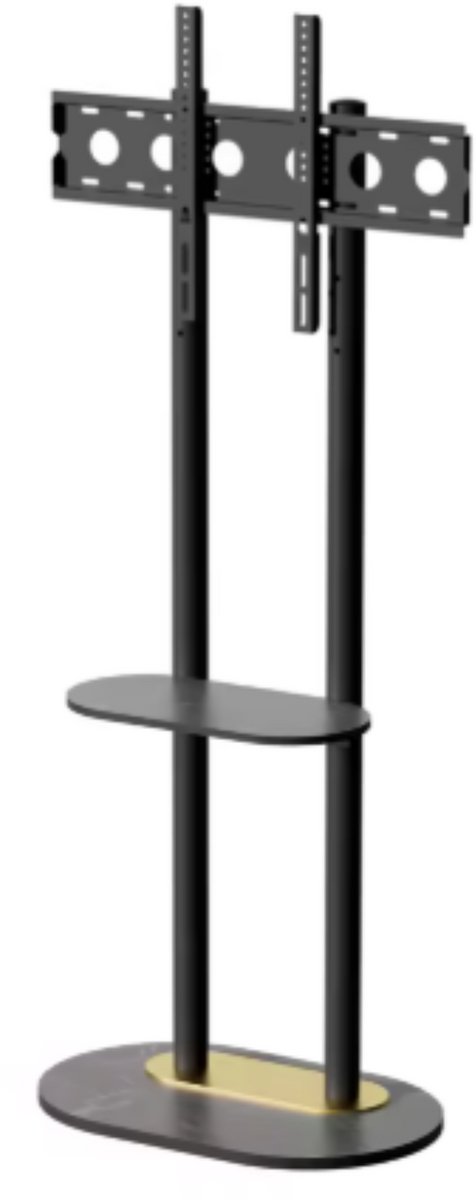 Luxe TV Vloerstandaard 40-75 inch - Zwart - Standaard beugel - Staand - Robuust - In hoogte verstelbaar - 40KG