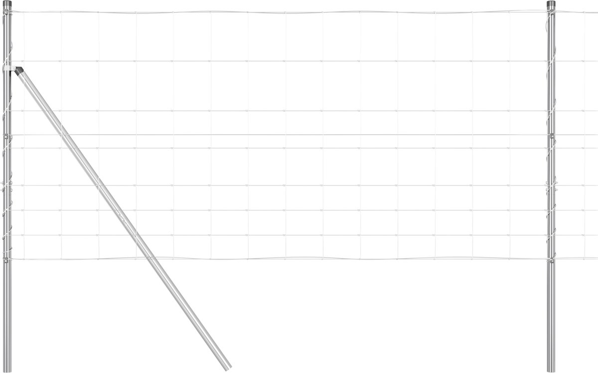 vidaXL - Grond - Fix - Gelast - Draadhek - 50 - x - 1 - m - Gegalvaniseerd - staal - Mesh