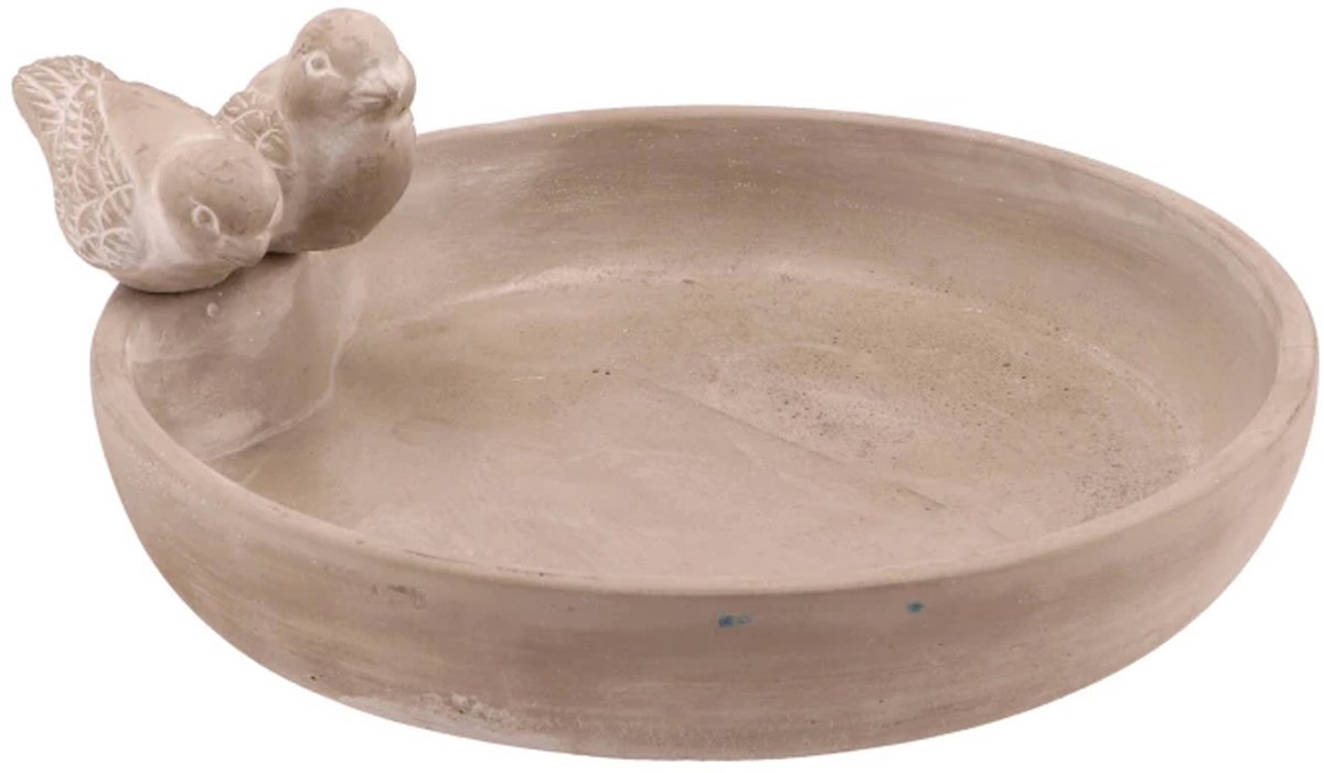 Daan kromhout Bird bowl - medium - vogelbad - grijs - voederschaal voor tuinvogels - antiek