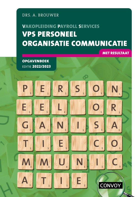 VPS Personeel Organisatie Communicatie 2022-2023 Opgavenboek - cover