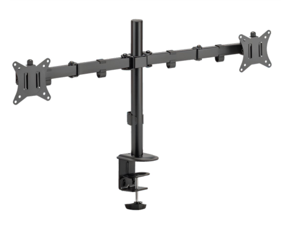 SBOX LCD-352/2-2 | Verstelbare Monitor-bureaubeugel | Tot 32" | Max 9kg | VESA 100x100 | 2 Monitoren