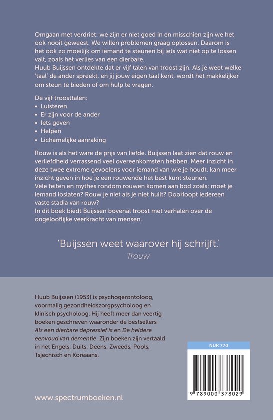 De vijf talen van troost