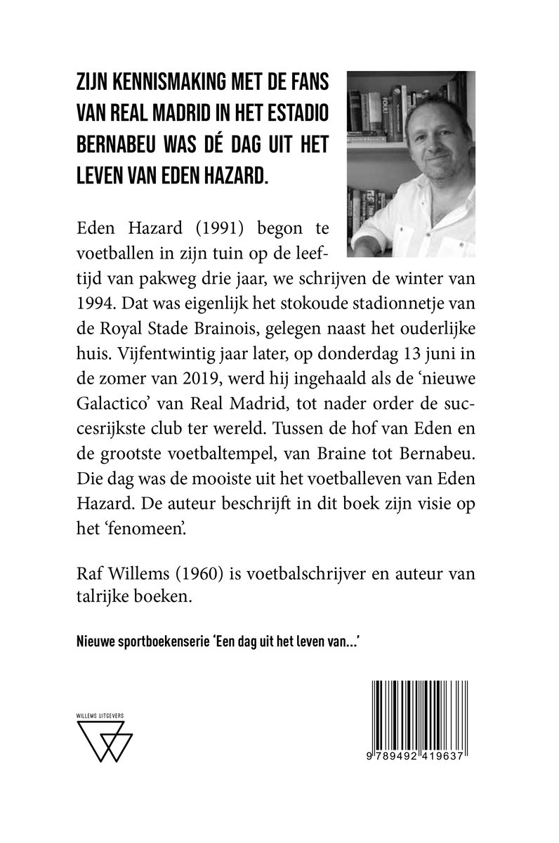 Een dag uit het leven van 3 - Een dag uit het leven van Eden Hazard - back cover