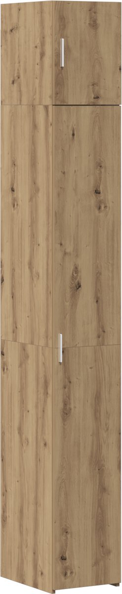 vidaXL Opbergkast 3 pcs Artisan Eiken 30 x 42,5 x 225 cm, Stijlvolle