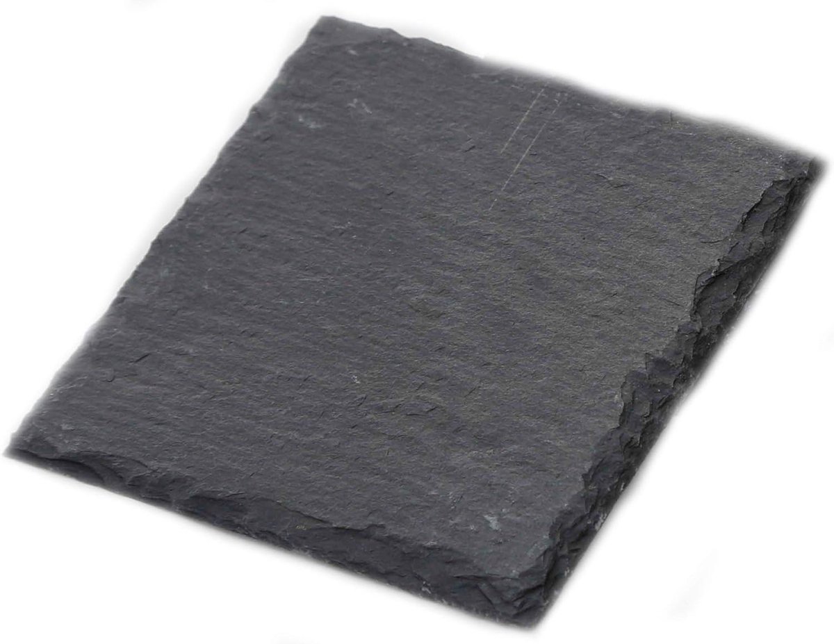 Placemat leisteen 12 stuks I 6x 30x20 placemat leisteen bordonderzetters I 6x 10x10 glazen onderzetters leisteen onderzetters leisteen borden
