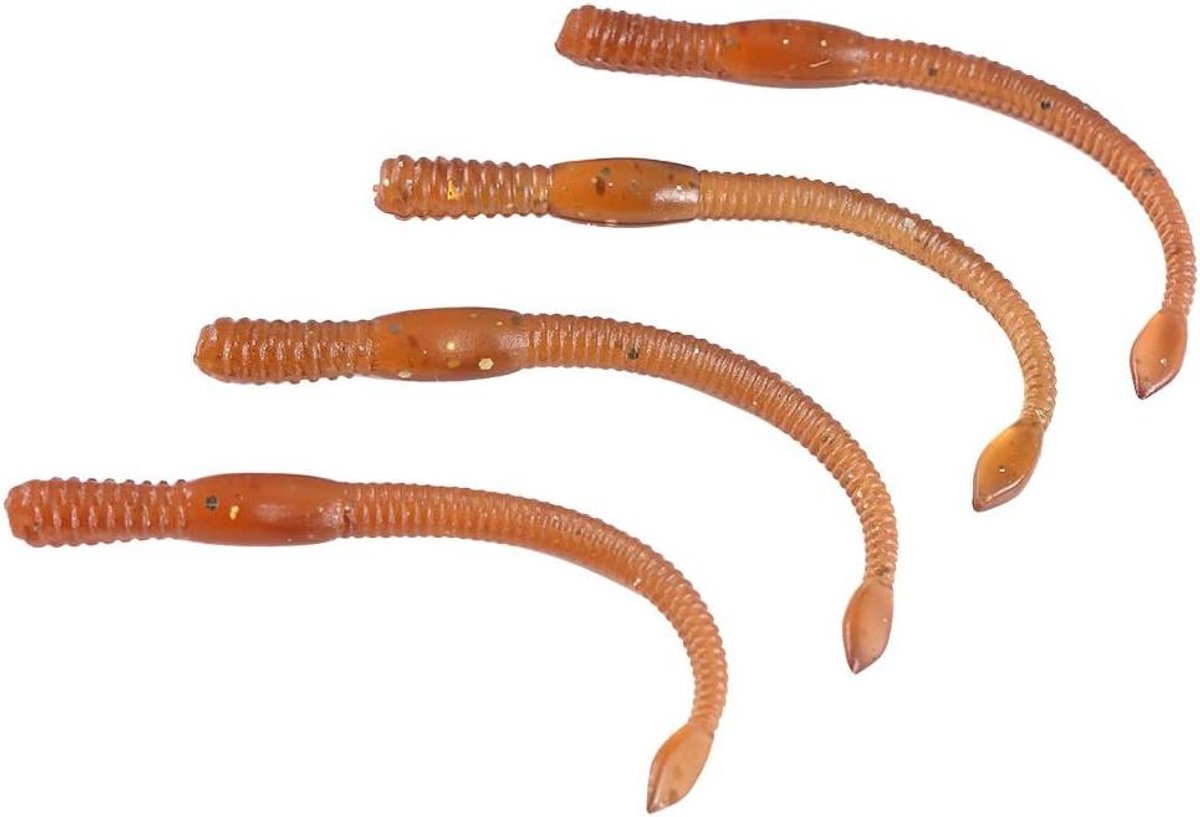 Soft Worm Fishing Lure Set - 50pcs 77mm Artificial Fishing Bait Tail