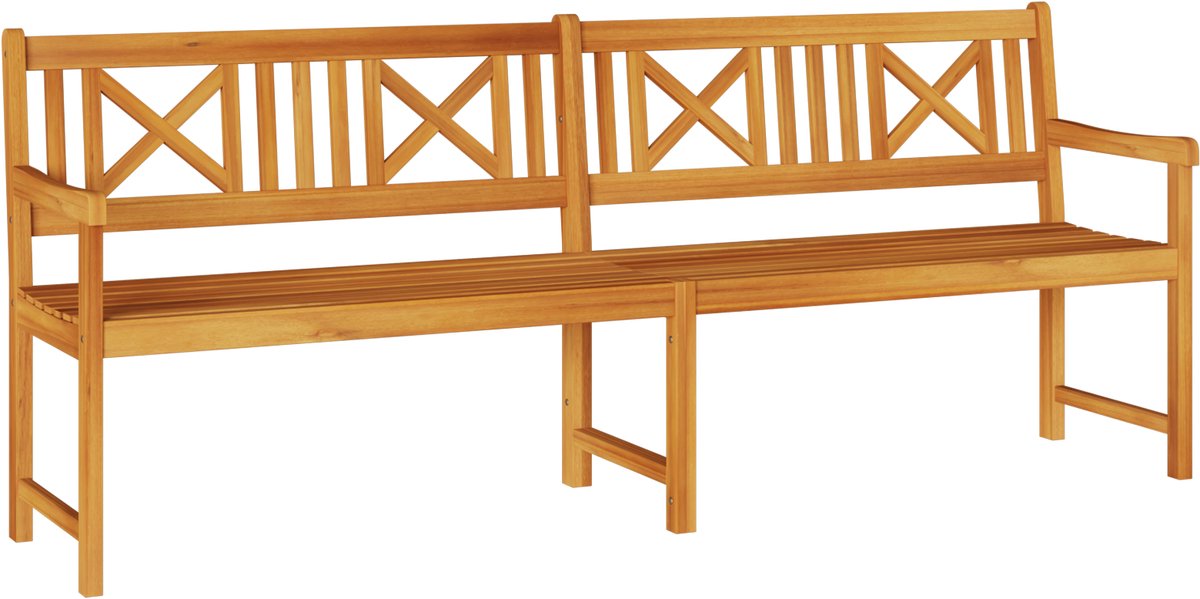 vidaXL - Tuinbank - Bruin - 220 - x - 56 - x - 90cm - Massief - acaciahout