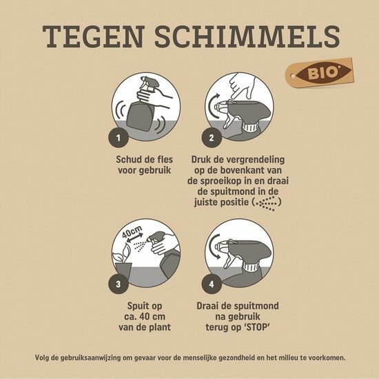 Pokon Bio tegen Schimmels - Spray - 800ml - Spuitzwavel - Meeldauw bestrijdingsmiddel van Merkloos	 — afbeelding 5