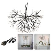 Éclairage de Noël Cheqo® - Branche de Noël LED Ø 35cm - 240 LEDs Witte Chaud - Flexible - IP44 - 3.6W - Intérieur & Extérieur
