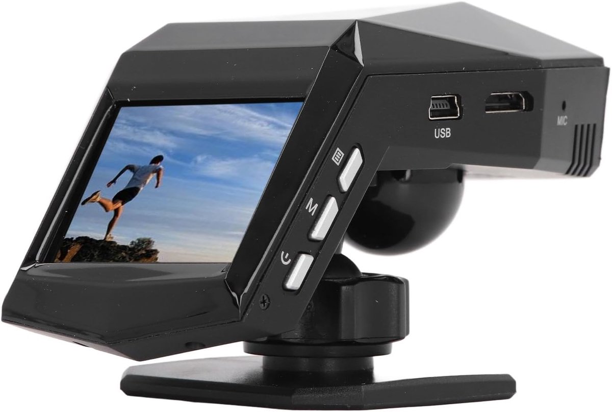 Dashcam - Dashcam voor Auto - 10MP - HD - Infrarood Nachtzicht - Verlichting - Loop-opname - 170° Brede Hoek - 32gb Opslaag - 2 inch Beeldscherm - Zwart