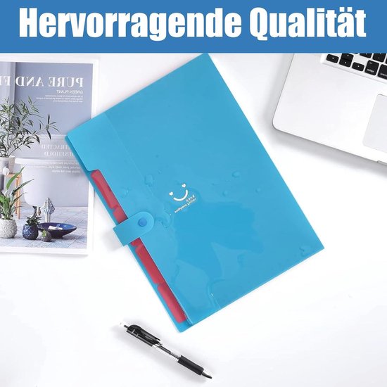 Postmap Uitbreidbare bestandsmap met 5 vakken postmap opbergmap A4 ...