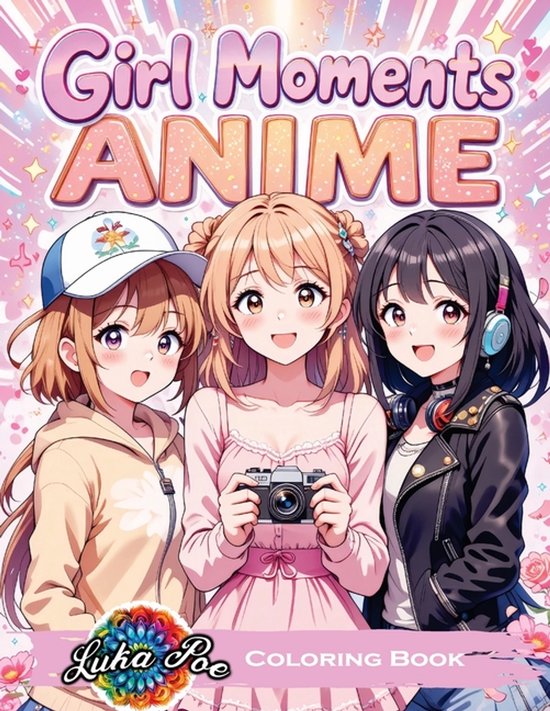 Girl Moments Coloring Book - cover