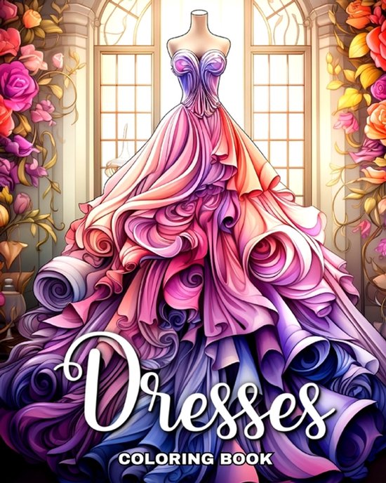 Dresses Coloring Book - cover