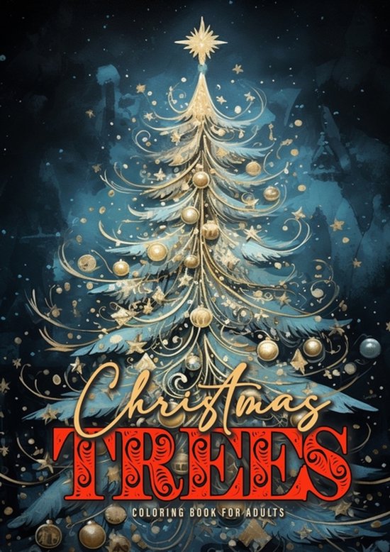 Christmas Coloring Books- Christmas Trees Coloring Book for  ... - cover