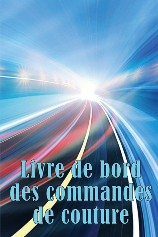 Livre de bord des commandes de couture - cover