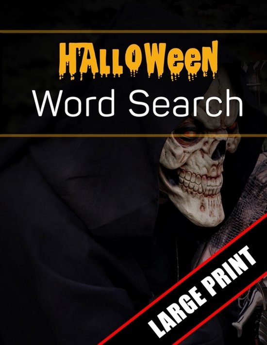 Halloween Word Search Large Print - cover