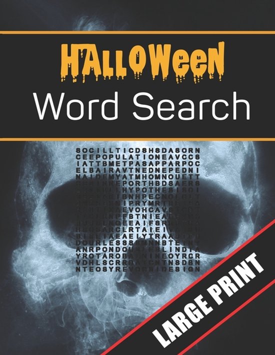 Halloween Word Search Large Print - cover